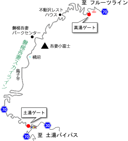 磐梯吾妻スカイラインアクセスマップ